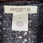 Arden B  Open-Knit Long Cardigan Drawstring Waist Size S Gray Duster Sweater Photo 1