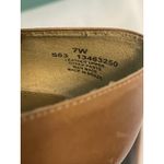 Naturalizer  Brown Leather Low Wedge Peep Toe Shoes 7W Bin2 Photo 6