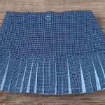 TORY SPORT Pleated Performance Tennis Skirt Women’s Medium Navy White Grid Blue Photo 0