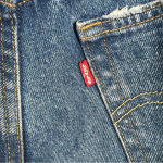 Levi's Levi’s‎ Premium Dark Wash Distressed 501 High Rise Jeans Photo 5