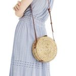 J.Crew NWT Point Sur Cinched Shale Blue Linen Blend Sweater Midi Dress Photo 1