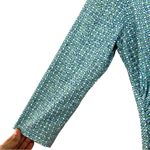 J. McLaughlin JMCAUGHLIN Midi 3/4 Sleeves Geometric Blue Green Dress Sz S Photo 2