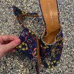 PRELOVED MARTINEZ VALERO DENIM FLORAL MULES Blue Size 8 Photo 2