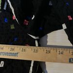 Moonlight Womens XL Blouse Bell Sleeve Ruffle Collar Jacket Black Geometric Photo 7