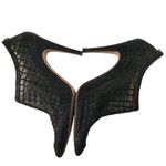 Carmen Marc Valvo Booties Mesh Stiletto Heels Pointed Toe Black Size 7 Photo 4