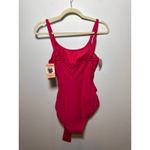 Brand New Shapermint Essentials Women's 2XL Pink One Piece Swimsuit Tie Belt Size 2X Photo 3