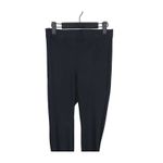 ZARA  Pullon Slim Slimming Leg Stretch Trouser Pant Flat Front Ankle Slit M Black Photo 1