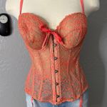Savage X Fenty Keepsake Lace Corset, Posh Pink, XL Photo 0
