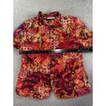 Coldwater Creek  Women Large Floral‎ Boho Chic Tapestry Blazer Jacquard Jacket Photo 2