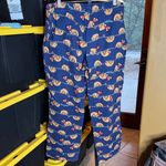 Old Navy Sloth Holiday Christmas Pajama Set White & Blue 100% Cotton Size XL Photo 11