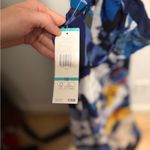 Jones New York size 16 Floral Halter Maxi Dress - Blue and Orange Photo 5