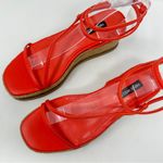 Nine West Alexx Orange Strappy Wedge Espadrille Sandal, NEW, Size 6, MSRP $89 Photo 3