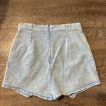 Blue Blush  Asymmetrical Denim Skort Photo 3