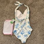 Lilly Pulitzer Sea Critter Blue White Tally 1 piece Swimsuit 0 XS New Mesh bag Photo 1