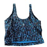 Lululemon  Women’s 6‎ Align Tank Top Leopard Camo Blue Nile Multi Padded Crop New Photo 4