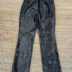 INC INTERNATIONAL Concepts Black Sequin High Rise Pants with side zipper size 2 Photo 2