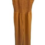 None Boho Jumpsuit Mustard Yellow Large Photo 0