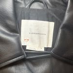 by Anthropologie Black Faux Leather Moto Vest Sleeveless Jacket‎ Small NWT Photo 3