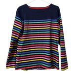 Joules Women Rainbow Stripe Long Sleeve Sweater Size US 6 Colorful Lightweight Photo 0