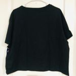 Champion Women's Cropped Tee Script Logo T-Shirt Black Plus Size 1X NWT Photo 5