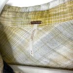 Free People Mustard Yellow Flannel Double Dip Button Down Oversized Shirt Medium Photo 7