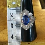 Natural Kyanite Sterling Silver Cocktail Ring Size 9 Photo 6