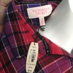 Victoria's Secret Victoria’s Secret Red & Purple Pajama Top NEW Photo 2
