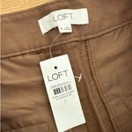 Loft Tie Belt High Waist Pants Size 6 Brown Photo 2