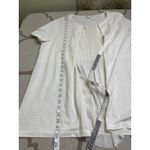 COS  White Pleat Front Short Sleeves Women’s Blouse Top Work Office, size large Photo 6