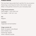 Sandgrens Hand Crafted Milan Wood Nubuck Leather Clog Sandals Sz 40 US 9 Photo 1