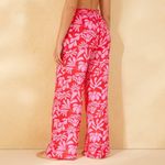 Shade & Shore Women's Tropical Print Ruffle Waist Cover
Up Pants Pink XS Photo 1