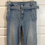 7 For All Mankind  High Waist Half Belted Paperbag Jeans Size 23 Photo 5