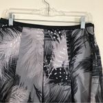 East 5th  Black and Gray Feather Pleated Full Midi Skirt Photo 1