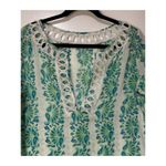 Calypso Christiane Celle Women's Size 2 Cotton Tunic Cover Up Top Vintage Multi Green Size M Photo 1