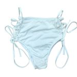 iHeartRaves , x-small, white, lace-up scrunch bottoms Photo 0