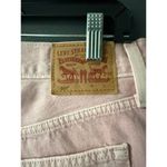 Levi's 501 Pink Denim Shorts with Frayed Hem Photo 4