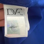 Diane Von Furstenberg Diane von Furstenburg silk royal blue blouse medium chain link‎ 8 Photo 7