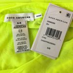 Good American  Swim Leg Daze Sarong Mesh Tie Waist Electric Yellow 5/8 2XL-5XL Photo 5