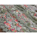 Free People  Lace Bralette‎ Floral Sz Medium Colorful Lightweight Sexy Loungewear Photo 8