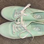 Vans  embossed light green laced shoes, size 7.5 Photo 2