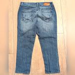 Allen B Schwartz Capri Denim Jeans Womens 8 BLING Rhinestones Crystals Blue Photo 3