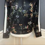 AFRM Floral Track Jacket with Racing Stripe Black Size XS Photo 2