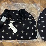 Alice + Olivia Daisy Black Duffel Bag and Daisy Reversible bucket hat set, new Photo 1