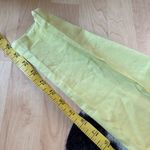 Theory Lime Bright Linen Blend Pull On Pants Size 12 Photo 7