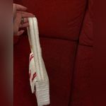 NWT Lobster Cream White and Red Beaded Shoulder Bag Photo 3