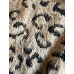 Entro EUC  Women's Duster Cardigan Size Large Gray Knit Animal Print Open Front Photo 5