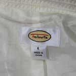 Talbots EUC White Waffle Weave Double Breasted Blazer Jacket Women's Size 6 Photo 7