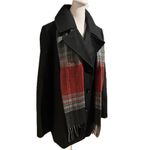 London Fog NWT  Prescott Double-Breasted Wool Coat w/ Scarf | Size Medium Photo 4