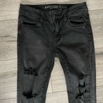 American Eagle  Outfitters Distressed Jegging Jeans | Faded Black/Grey | 0 Reg Photo 2