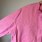 Bryn Walker  Pink Linen Button Down Top Medium Photo 5